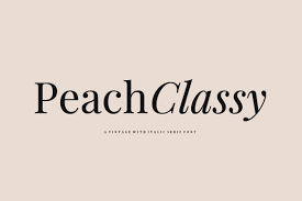 Пример шрифта Peach Classy #1